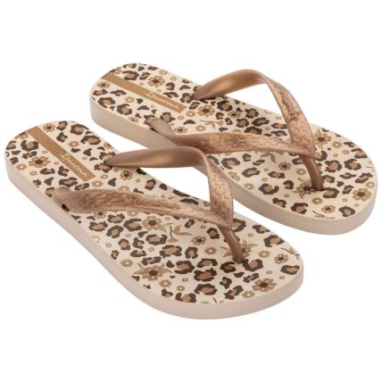 Chinelo Feminino Ipanema Happy - 25279 - Bege/Ouro/Marrom - Atacado