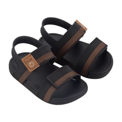 Sandália Baby Cartago Dakar Ii - 12288 - Preto/Marrom - Atacado