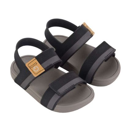 Sandália Baby Cartago Dakar II  - 12288 - Cinza/Preto/Amarelo - Atacado