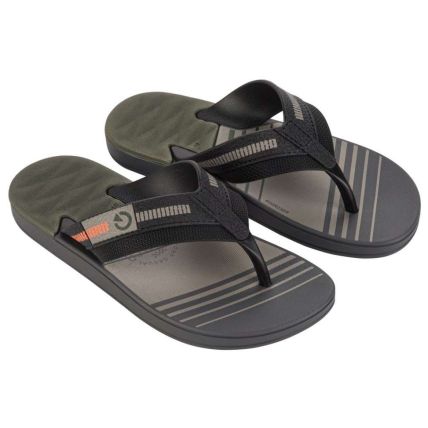 Chinelo Infantil Cartago Dallas - 12216 - Cinza/Preto/Verde - Atacado