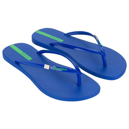 Chinelo Feminino Ipanema Brasil Chic - 27172 - Azul/azul/verde - Atacado