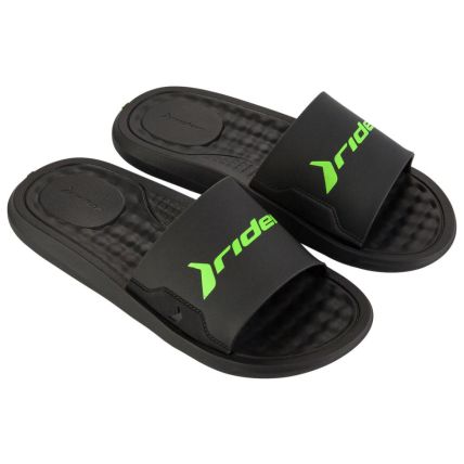 Chinelo Slide Masculino Rider Step - 12265 - Preto/Verde - Atacado