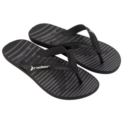 Chinelo Masculino Rider Feel Urban - 12318 - Preto/Grafite/Branco - Atacado