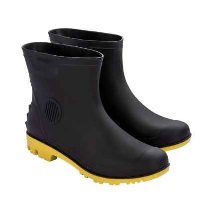 Bota Masculina Pegaforte 3/4 Com Meia - 00346 - Preto/Amarelo - Atacado