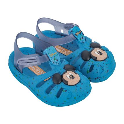 Sandália Baby Disney Magic Aranha - 22303 - Azul/Verde/Amarelo - Atacado