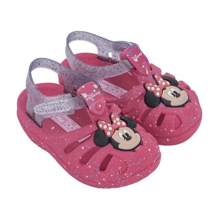 Sandália Baby Disney Magic Aranha - 22303 - Rosa/Lilás/Branco - Atacado
