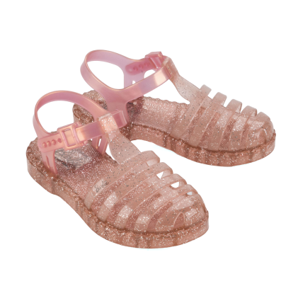 Sandália Infantil Barbie Duo - 22459 - Rosa Glitter/Rosa - Atacado