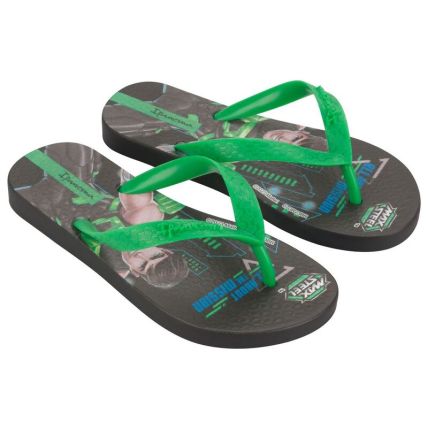 Chinelo Infantil Ipanema Polly E Max Steel - 26048 - Preto/verde - Atacado