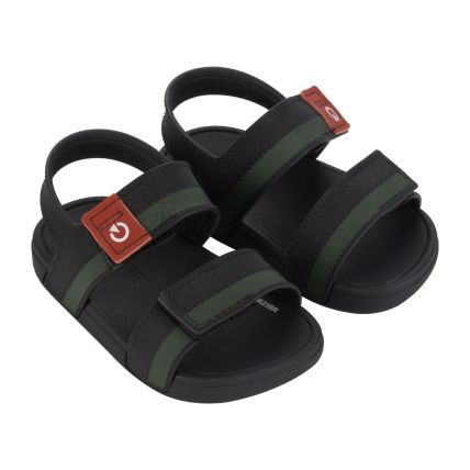 Sandália Baby Cartago Dakar Ii  - 12288 - Preto/preto/verde - Atacado