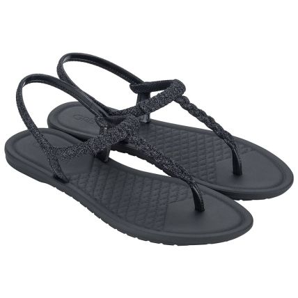 Sandalia Feminina Grendha Reluzente - 19013 - Preto - Atacado