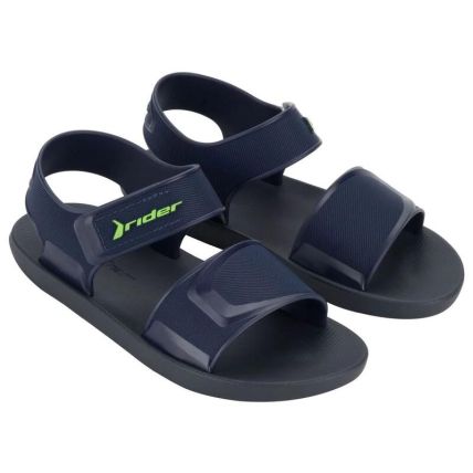 Sandalia Papete Infantil Rider Kick - 12354 - Azul/azul/verde - Atacado