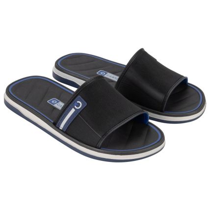 Chinelo Gaspea Masculino Cartago Malaga Sport - 12377 - Cinza/preto/azul - Atacado