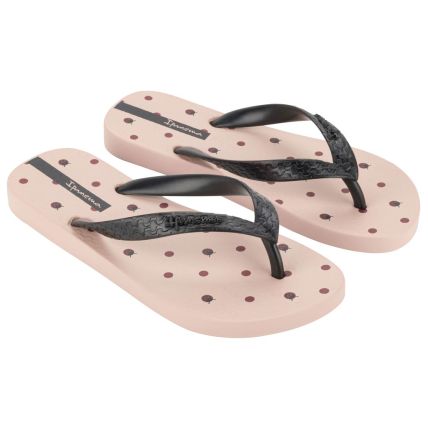 Chinelo Feminino Ipanema Happy - 25279 - Rosa/preto - Atacado