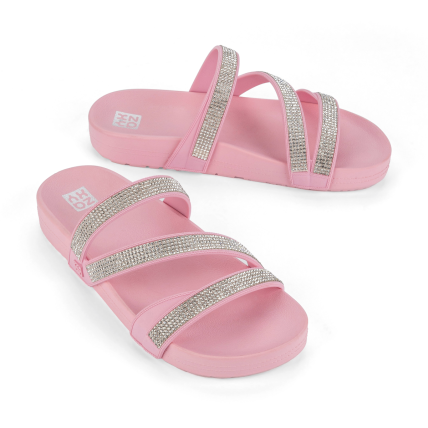 Tamanco Feminino Zaxy Glow - 19017 - Rosa Medio - Atacado