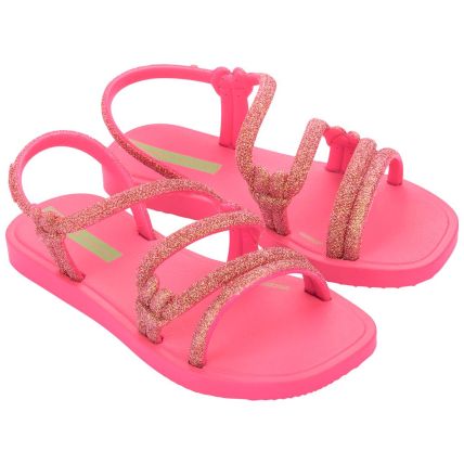 Sandalia Infantil Ipanema Solar Glow - 27289 - Rosa/glitter/verde - Atacado