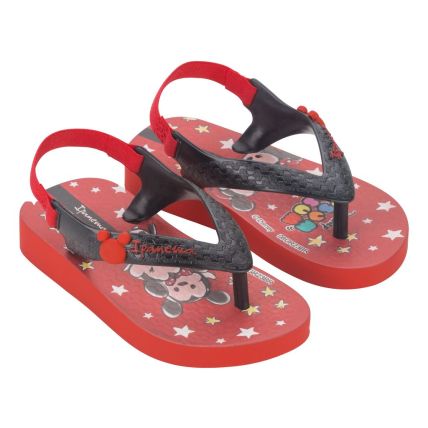 Chinelo Baby Ipanema Disney - 27065 - Vermelho/preto - Atacado