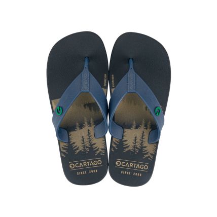 Chinelo Infantil Cartago Atlanta - 11841 - Azul/azul - Atacado