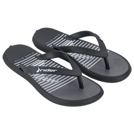 Chinelo Infantil Rider R1 Style - 11957 - Preto/preto/branco - Atacado