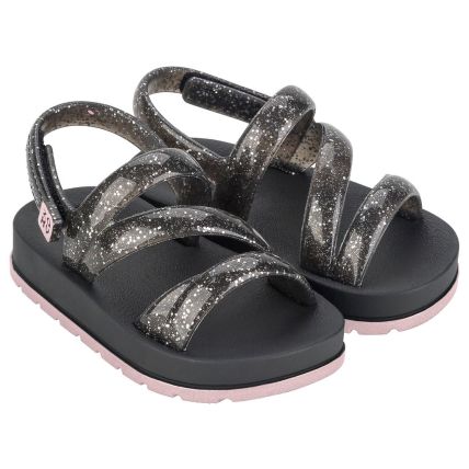 Sandalia Baby Zaxynina Glitter - 18963 - Preto - Atacado