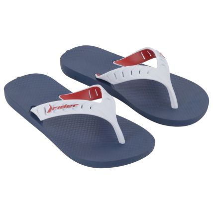 Chinelo Infantil Rider Street Duo - 12431 - Azul/branco/vermelho - Atacado