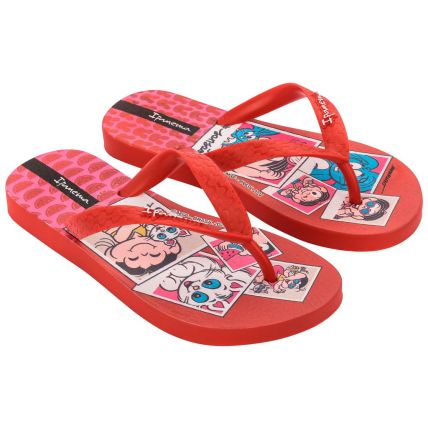 Chinelo Infantil Ipanema Turma Da Monica - 26790 - Vermelho/vermelho (Ba945) - Atacado