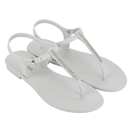 Sandalia Feminina Grendha Ilumina - 19018 - Cinza Claro - Atacado