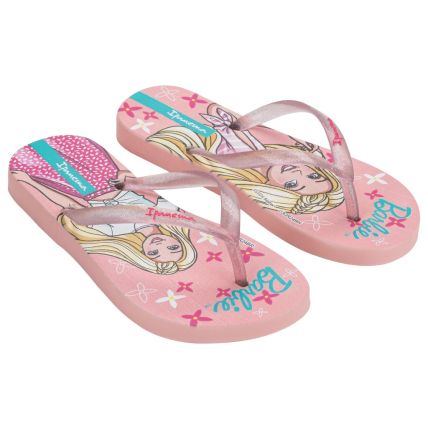 Chinelo Infantil Ipanema Barbie Meu Encanto - 27291 - Rosa Claro/glitter - Atacado
