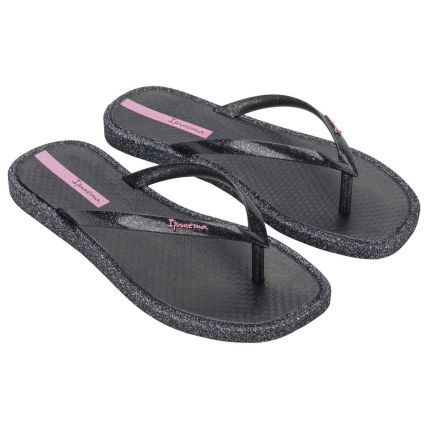 Chinelo Feminino Ipanema Edge Solar Glow - 27293 - Preto/preto Glitter - Atacado