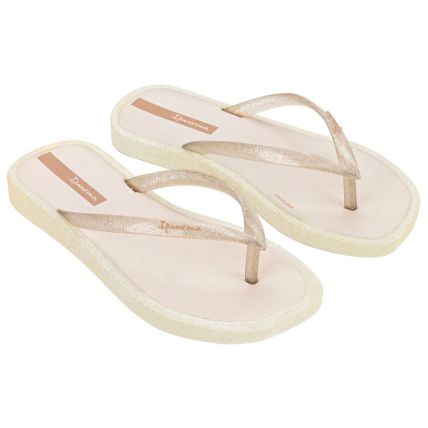 Chinelo Infantil Ipanema Edge Solar Glow - 27284 - Bege/bege Glitter - Atacado