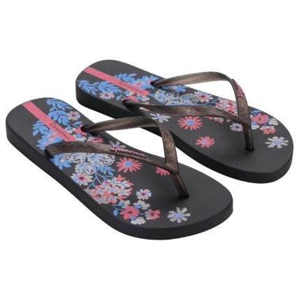 Chinelo Feminino Ipanema Oasis - 26571 - Preto/rosa/azul - Atacado