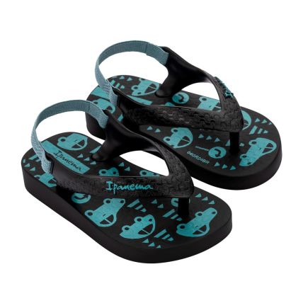 Chinelo Baby Ipanema Classic - 27011 - Preto/preto/verde - Atacado