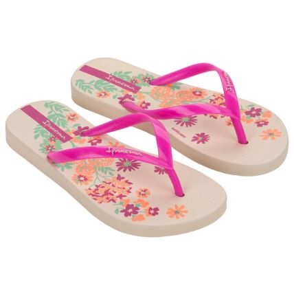 Chinelo Infantil Ipanema Oasis -  27264 - Bege/rosa/verde - Atacado