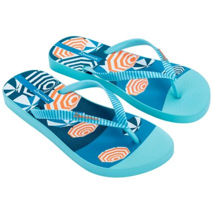 Chinelo Feminino Ipanema Orla - 27036 - Azul/laranja - Atacado