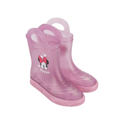 Galocha Infantil Minnie Funny - 23091 - Rosa/rosa Glitter - Atacado