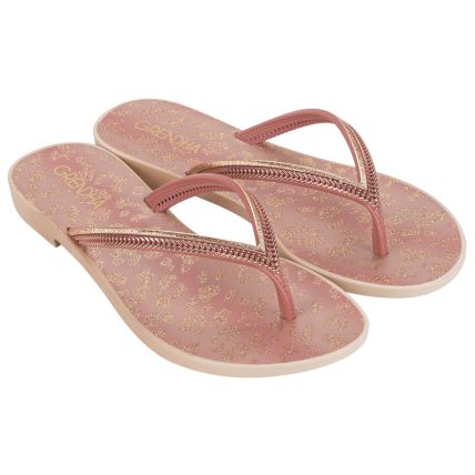 Rasteira Feminina Grendha Mais Açai Energia - 18060 - Nude Blush - Atacado