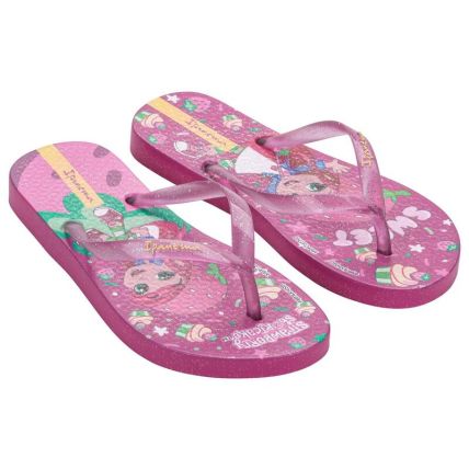 Chinelo Infantil Ipanema Moranguinho Sugar - 27173 - Rosa Medio/rosa Glitter - Atacado