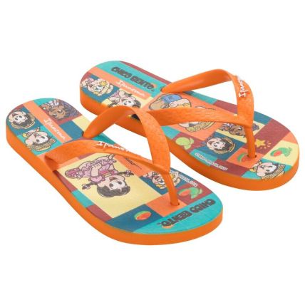 Chinelo Infantil Ipanema Chico Bento - 27190 - Laranja/amarelo/azul - Atacado
