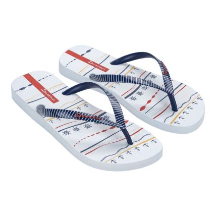 Chinelo Feminino Ipanema Navy - 27220 - Bege/vermelho/azul - Atacado