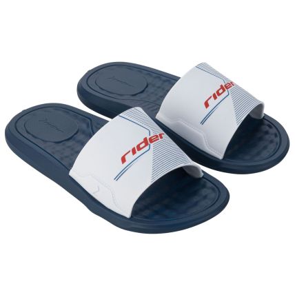 Chinelo Slide Masculino Rider Step - 12265 - Azul/branco/vermelho - Atacado
