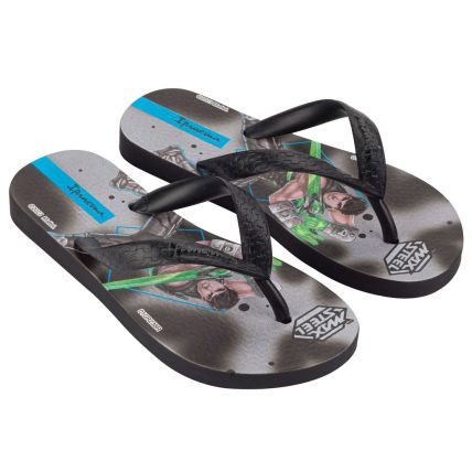 Chinelo Infantil Ipanema Polly E Max Steel - 26048 - Preto/cinza - Atacado