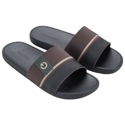 Slide Masculino Cartago Dakar Iii - 12423 - Marrom/marrom/verde - Atacado