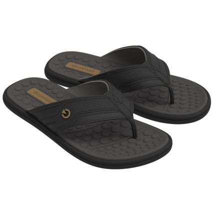 Chinelo Masculino Cartago Veneto Iii - 12452 - Preto/cinza - Atacado