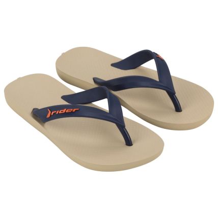 Chinelo Infantil Rider Feel - 12372 - Bege/azul - Atacado