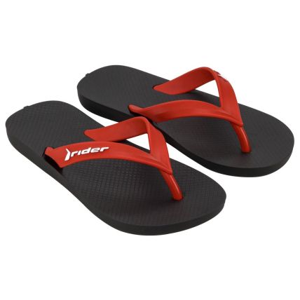 Chinelo Infantil Rider Feel - 12372 - Preto/vermelho - Atacado