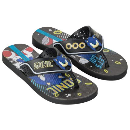 Chinelo Infantil Ipanema Sonic - 26958 - Preto/preto/azul - Atacado