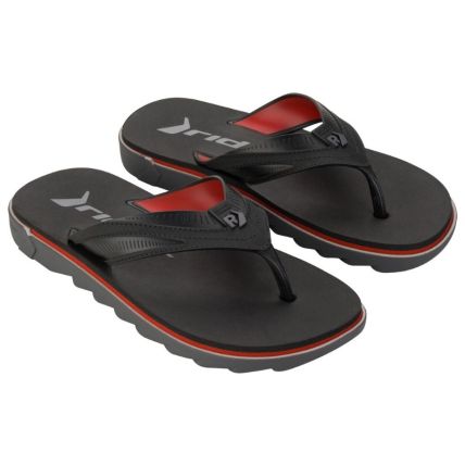 Chinelo Masculino Rider Rw Plus - 12425 - Cinza/preto/vermelho - Atacado