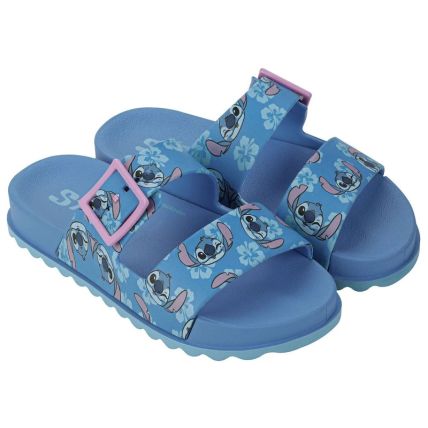 Chinelo Slide Infantil Stitch Summer - 23198 - Azul/azul/rosa - Atacado