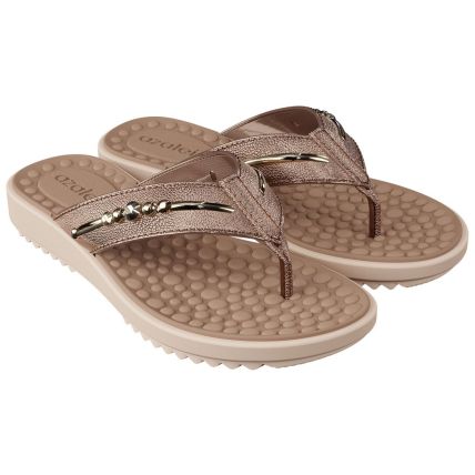 Tamanco Feminino Azaleia Taina - 19112 - Cobre/marrom Make - Atacado