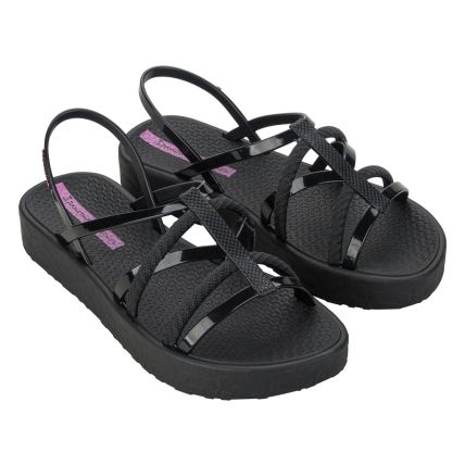 Tamanco Feminino Ipanema Diversa Flatform - 27238 - Preto/preto/lilas - Atacado