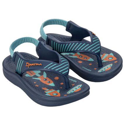 Chinelo Baby Ipanema Anatomica Soft - 26121 - Azul/azul/laranja - Atacado